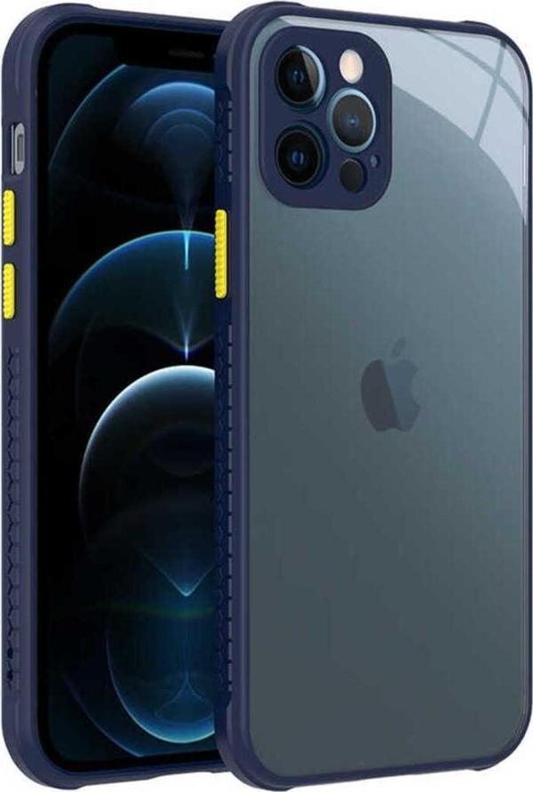Resveq İphone 12 Pro Uyumlu  Kaff Kılıf-Lacivert - Image 1