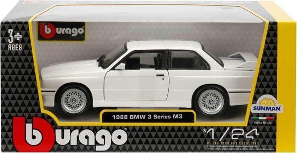 21100 Burago 1:24 BMW M3 1988 Model Araba Kız Erkek Çocuk Oyuncak Eğitici Oyuncaklar - Image 1