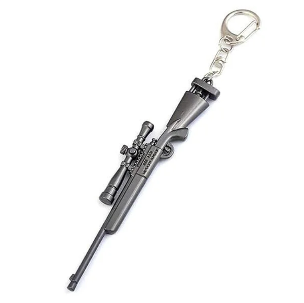 Pubg Metal Gri Keskin Nişancı Tüfeği Anahtarlık Kız Erkek Çocuk Oyuncak Eğitici Oyuncaklar - Image 1
