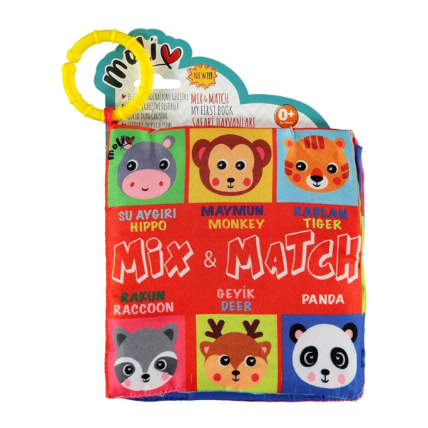 Bul & Eşleştir Kitap Safari Hayvanları Kız Erkek Çocuk Oyuncak Eğitici Oyuncaklar - Image 1