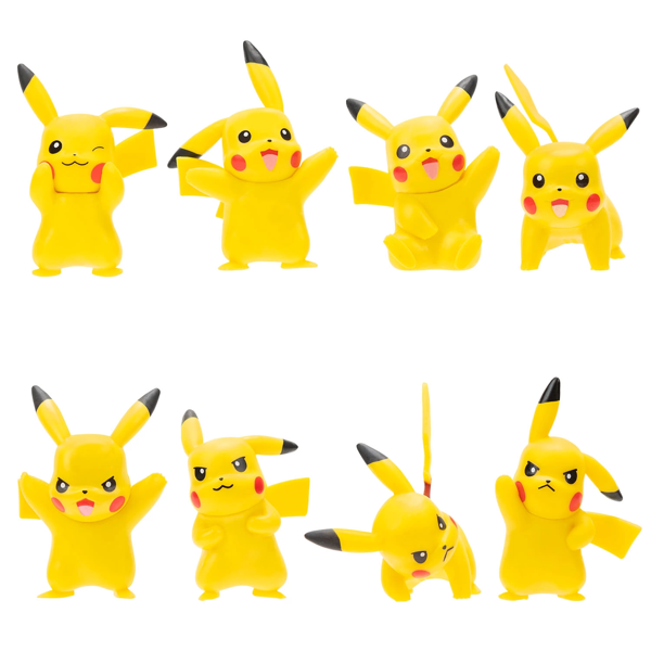 Pokemon Battle 8'li Figür Seti Pikachu Kız Erkek Çocuk Oyuncak Eğitici Oyuncaklar - Image 1