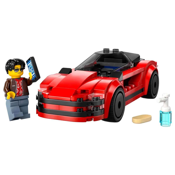 LEGO City Kırmızı Spor Araba 60448 Kız Erkek Çocuk Oyuncak Eğitici Oyuncaklar - Image 1