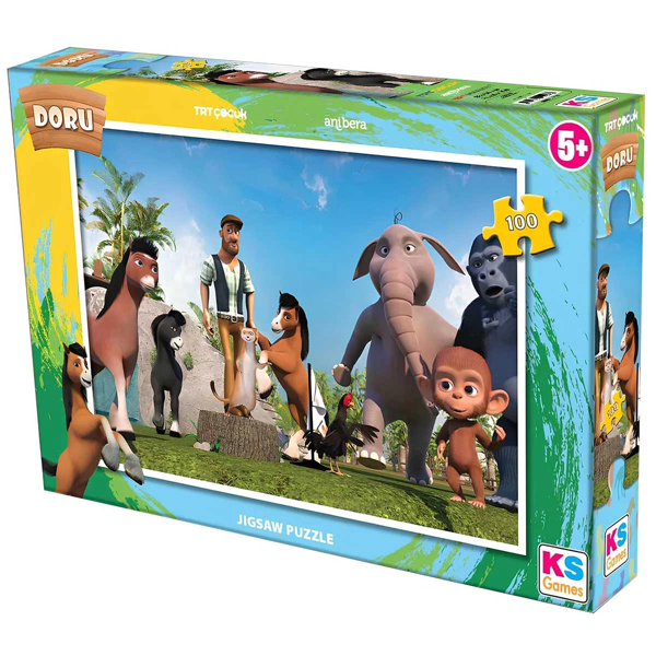 KS Doru 100 Parça Puzzle Kız Erkek Çocuk Oyuncak Eğitici Oyuncaklar - Image 1