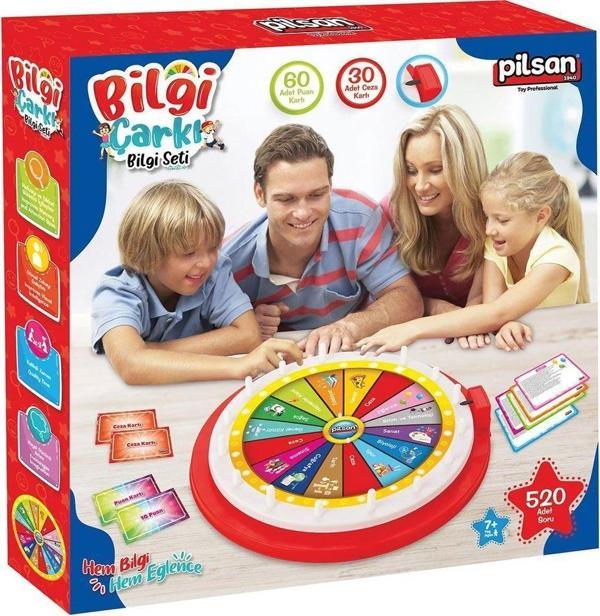 03 701 Bilgi Çarkı Bilgi Seti -Pilsan Oyuncak Kız Erkek Çocuk Oyuncak Eğitici Oyuncaklar - Image 1