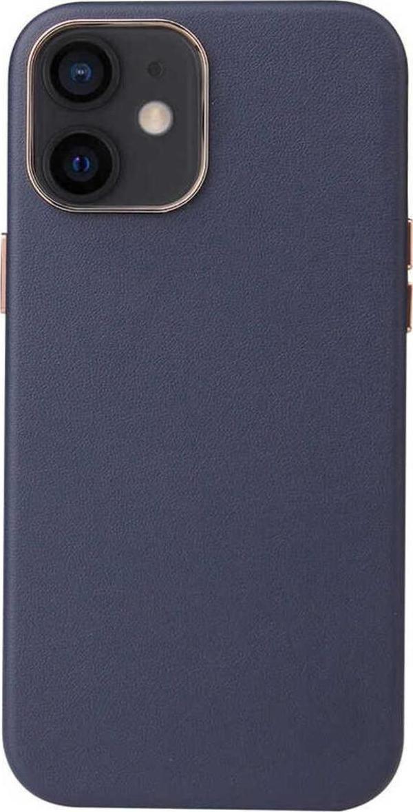Riseofglc İphone 12 Uyumlu Zore Leathersafe Wireless Kılıf-Lacivert - Image 1