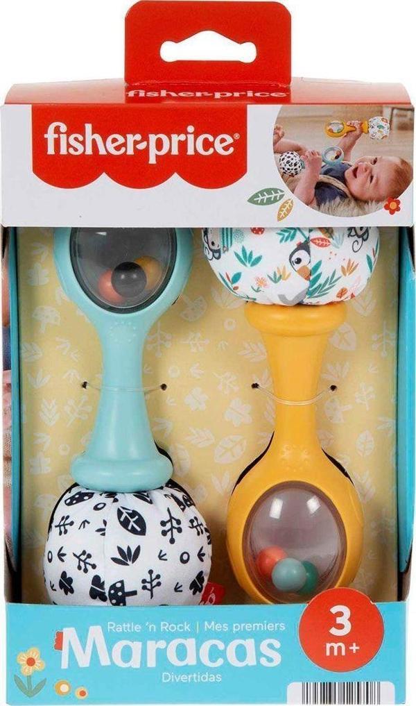 HMF34 Fisher-Price Neşeli Marakas Kız Erkek Çocuk Oyuncak Eğitici Oyuncaklar - Image 1