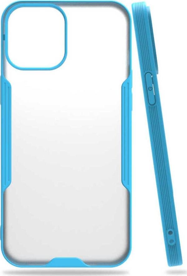 Szr Store İphone 12 Pro Max Uyumlu Zore Parfe Kılıf-Mavi - Image 1