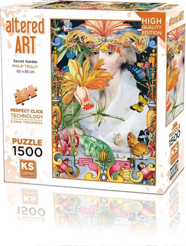 KS Puzzle 1500 Parça Altered Art Secret Garden Kız Erkek Çocuk Oyuncak Eğitici Oyuncaklar - Image 1
