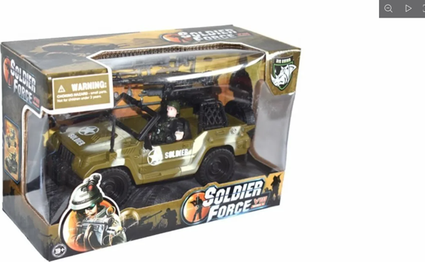 Combat Force Figür ve Askeri Jeep Kız Erkek Çocuk Oyuncak Eğitici Oyuncaklar - Image 1