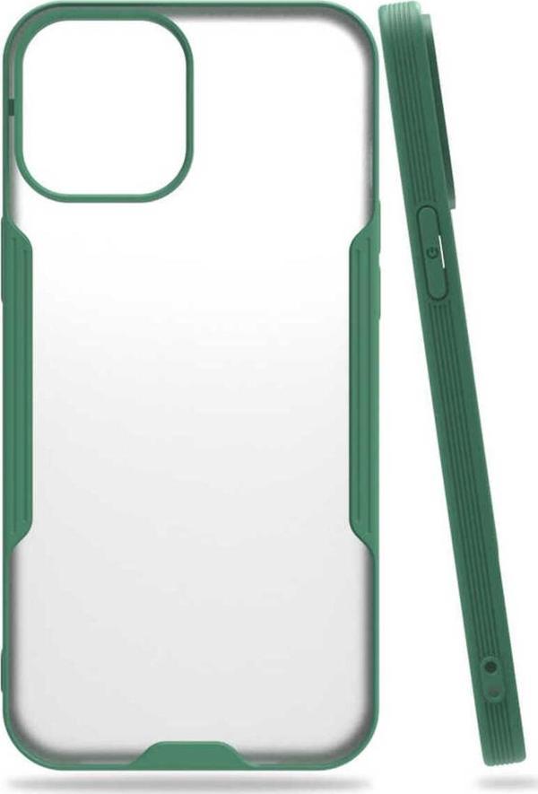 Avid Diva İphone 12 Pro Uyumlu Zore Parfe Kılıf-Koyu Yeşil - Image 1
