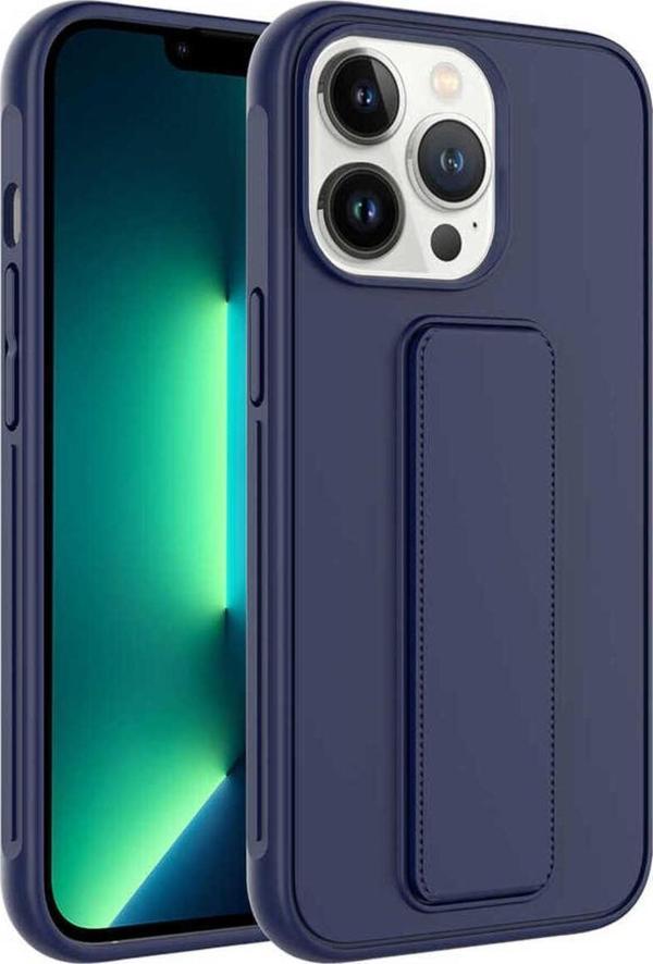 Zore İphone 13 Pro Uyumlu Qstand Kılıf-Lacivert - Image 1