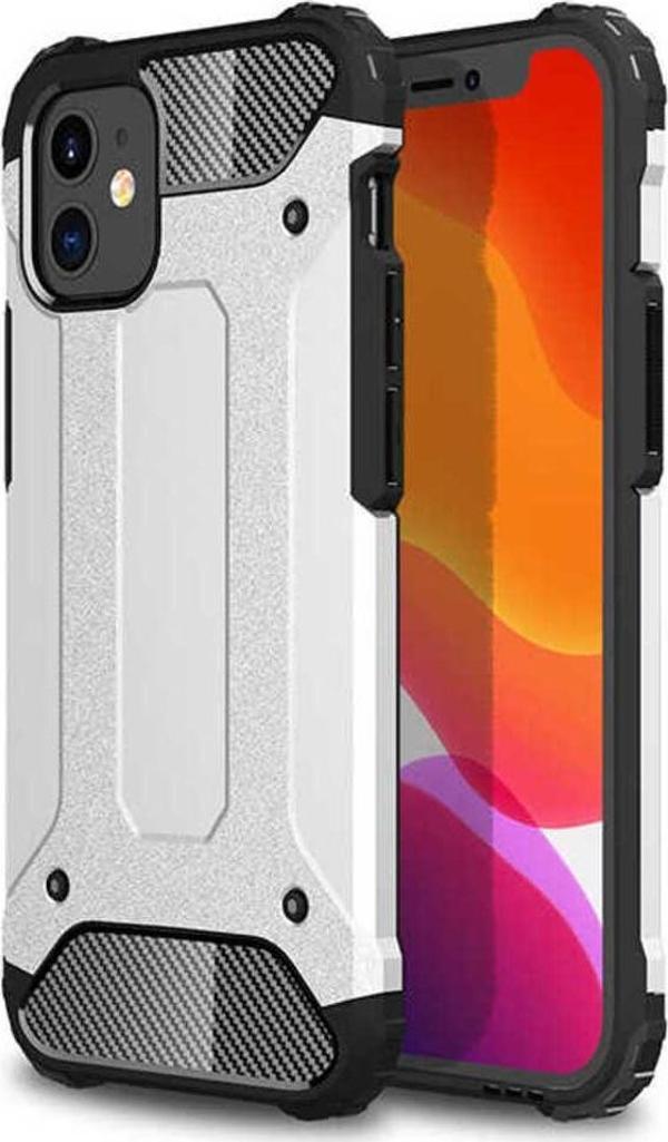 Kılıftech İphone 12 Uyumlu Zore Crash Silikon Kılıf-Gri - Image 1