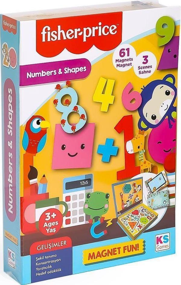 FP 13411 Fisher Price Baby Puzzle Numbers Shapes Kız Erkek Çocuk Oyuncak Eğitici Oyuncaklar - Image 1