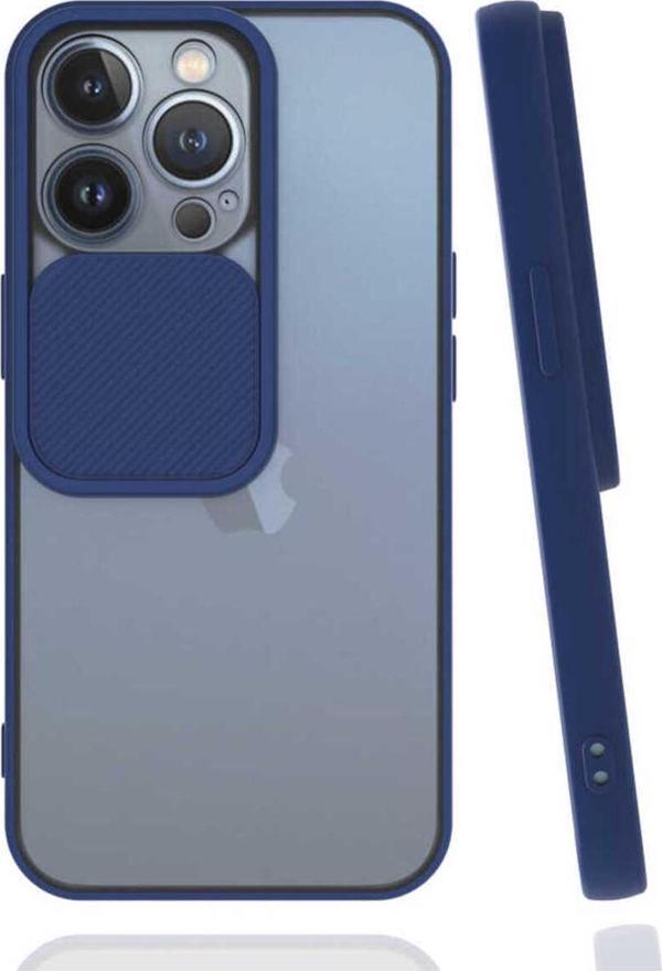 Nüanstek İphone 13 Pro Uyumlu Zore Lnsm-İ Kılıf-Lacivert - Image 1