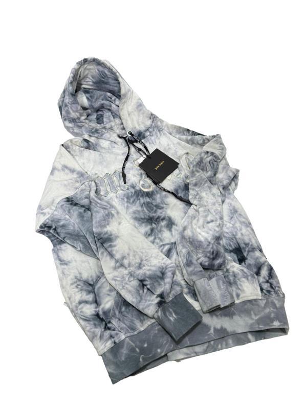 Palm Angels FW20 Tie‑Dye Gothic Logo Hoodie Sweatshirt S Beden  - Image 1