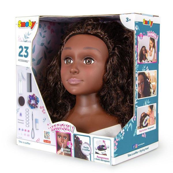 7600320318 Afro Stil Bebek Başı Güzellik Seti Kız Erkek Çocuk Oyuncak Eğitici Oyuncaklar - Image 1