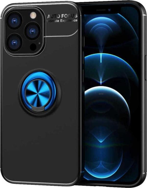 Göktuğ Aksesuar İphone 13 Pro Max Uyumlu Zore Ravel Silikon Kılıf-Siyah-Mavi - Image 1