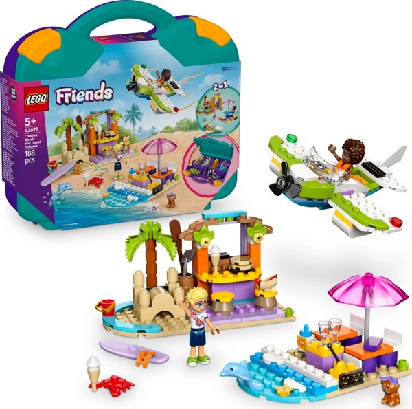 LEGO Friends Yaratıcı Plaj ve Seyahat Bavulu 42672 Kız Erkek Çocuk Oyuncak Eğitici Oyuncaklar - Image 1