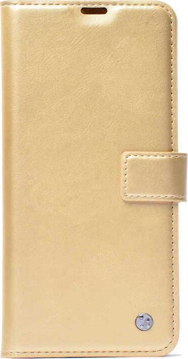 Zore Galaxy S22 Plus Uyumlu Kar Deluxe Kılıflı Uyumlu-Gold - Image 1