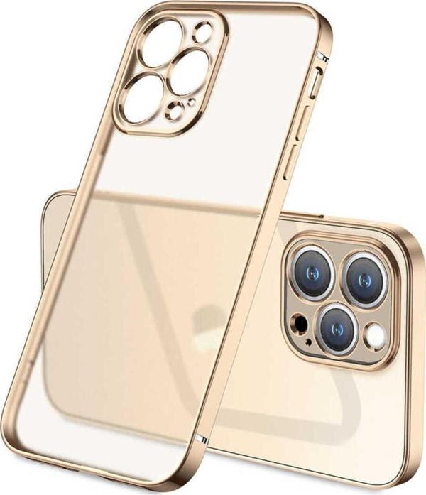 Base Dijital İphone 12 Pro Uyumlu Zore Mat Gbox Kılıf-Gold - Image 1
