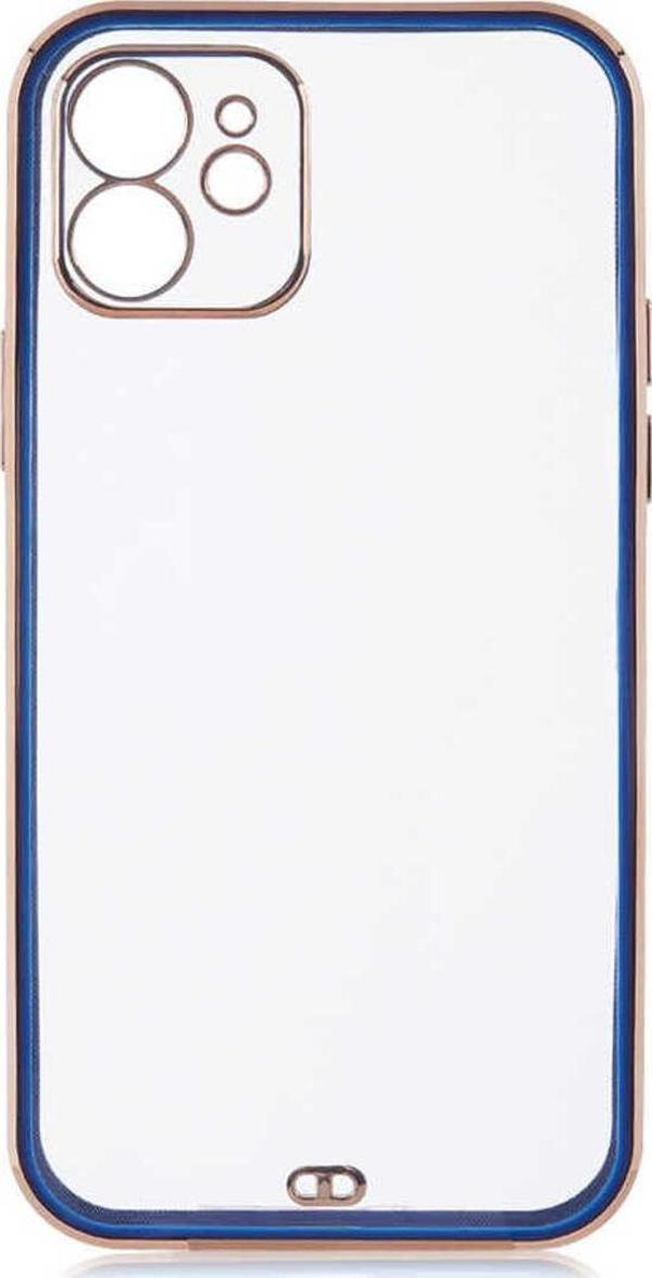 Base Dijital İphone 12 Uyumlu Zore Voit Clear Kılıf-Lacivert - Image 1