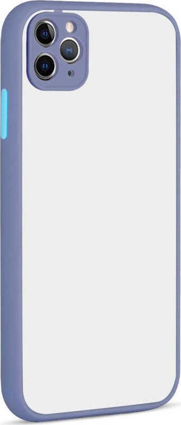 Wenixs İphone 11 Pro Max Uyumlu Zore Hux Kılıf-Mor - Image 1