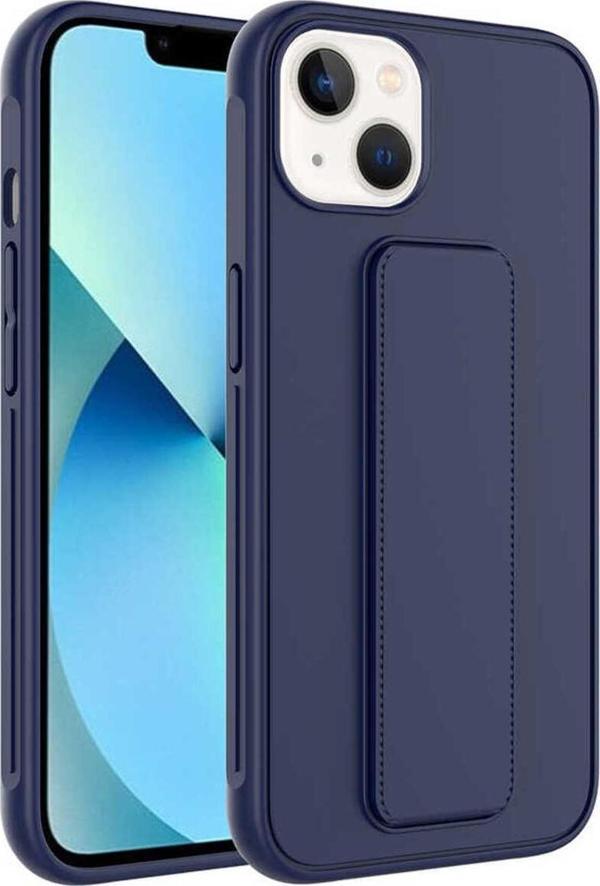 Base Dijital İphone 14 Plus Uyumlu Zore Qstand Kılıf-Lacivert - Image 1