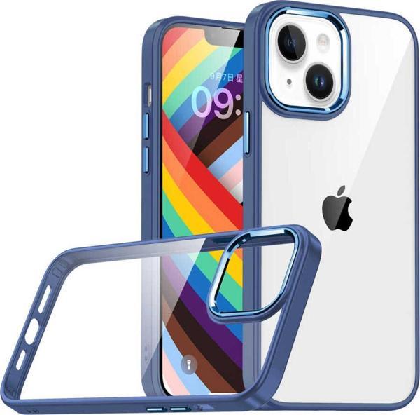 Riseofglc İphone 14 Plus Uyumlu Zore Flora Kılıf-Sierra Mavi - Image 1