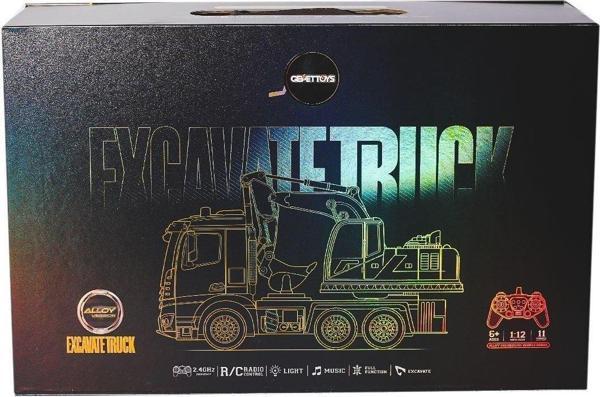 HJ8001-2 Kumandalı Metal Excavate Truck Kız Erkek Çocuk Oyuncak Eğitici Oyuncaklar - Image 1