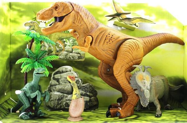 4lü sesli dinozor oyun seti Kız Erkek Çocuk Oyuncak Eğitici Oyuncaklar - Image 1