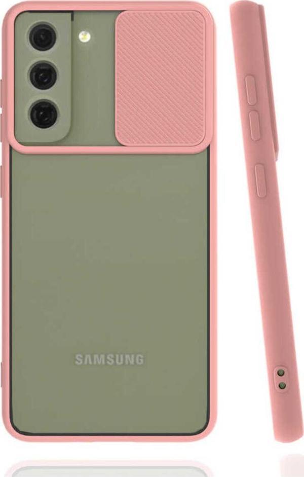 Safa Galaxy S22 Plus Uyumlu Zore Lnsm-İ Kılıf-Pembe Açık - Image 1