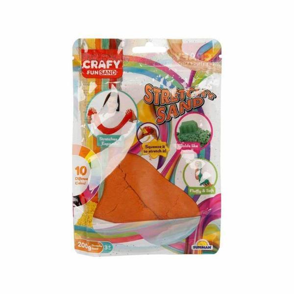 3601 Crafy Streç Oyun Kumu Turuncu 200 g Kız Erkek Çocuk Oyuncak Eğitici Oyuncaklar - Image 1