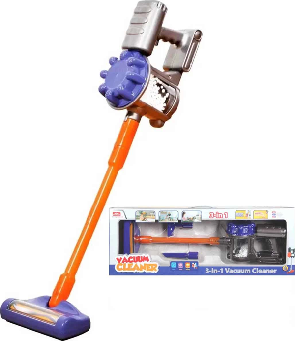 Vacuum Cleaner Pilli Kablosuz Oyuncak Dikey Elektrik Süpürgesi - 0283U Kız Erkek Çocuk Oyuncak Eğiti - Image 1