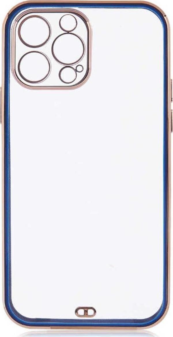 Wenixs İphone 12 Pro Uyumlu Zore Voit Clear Kılıf-Lacivert - Image 1