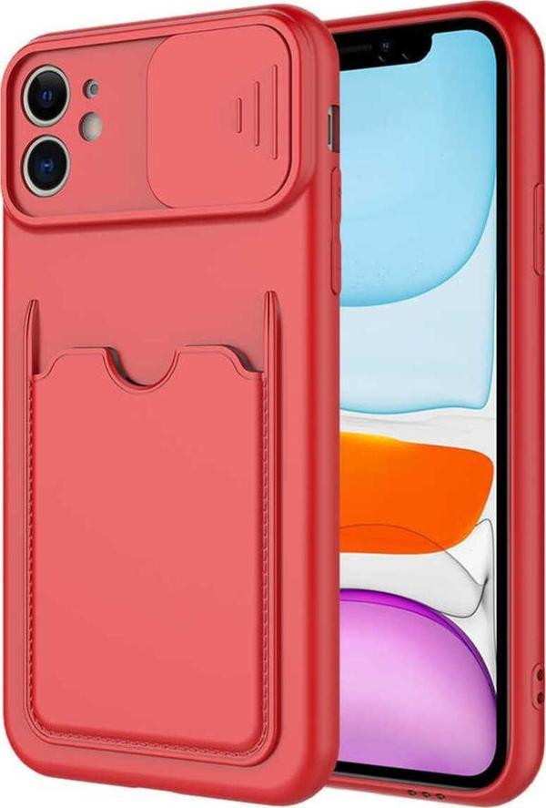 Boğazören İphone 11 Uyumlu  Kartix Kılıf-Kırmızı - Image 1