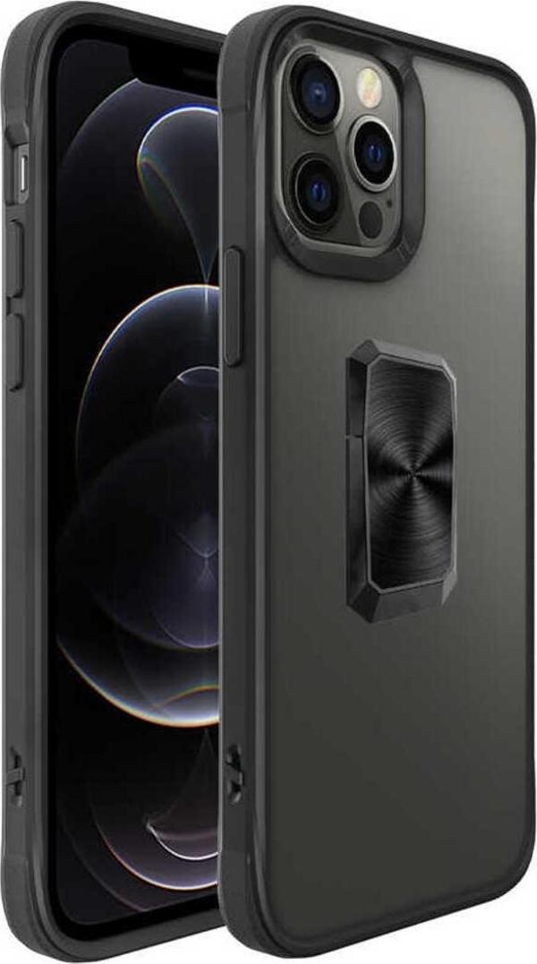 Kılıftech İphone 12 Pro Max Uyumlu Zore V-Bax Kılıf-Siyah - Image 1