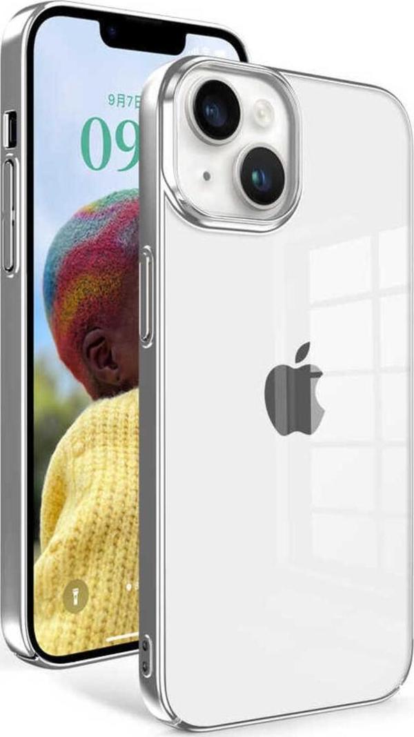 Kılıftech İphone 14 Uyumlu Zore Sun Kılıf-Gümüş - Image 1