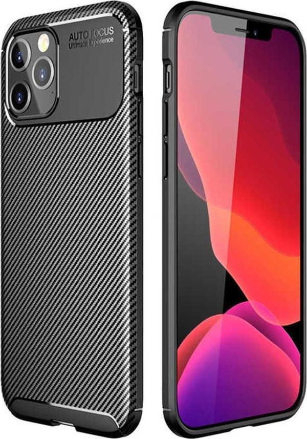 Cep312 İphone 12 Pro Uyumlu Zore Negro Silikon Kapak - Siyah - Image 1