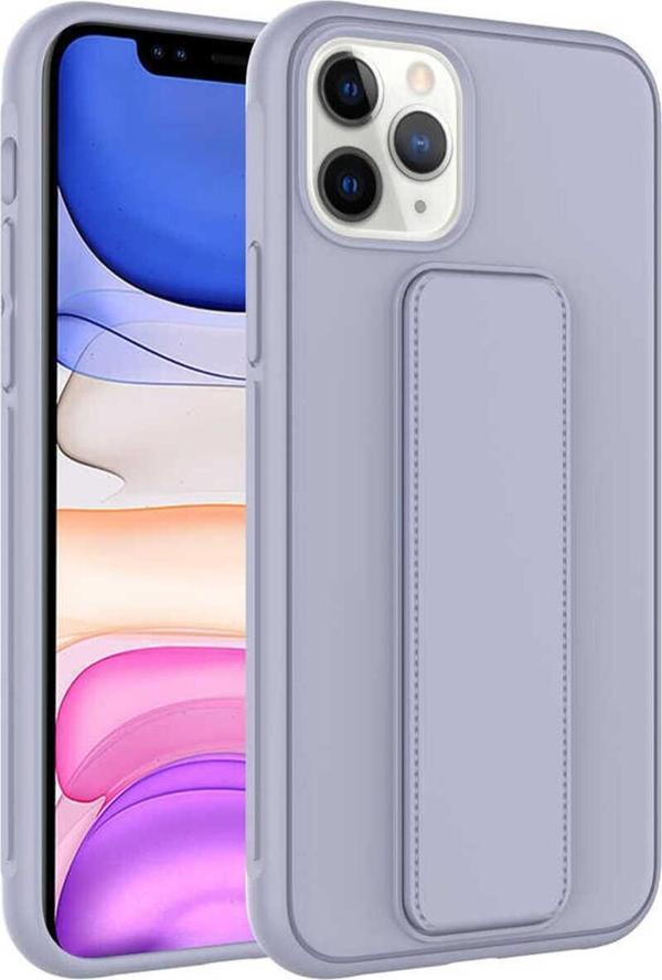 Cepmarketin İphone 11 Pro Uyumlu Zore Qstand Kılıf-Gri - Image 1