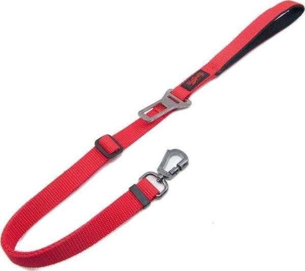 Tailpetz Araç Emniyet Kemeri Tokalı Kedi Köpek Gezdirme Kayışı M Kırmızı 102 cm - Image 1