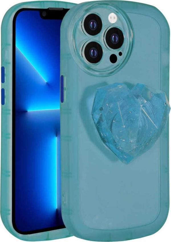 Wiku Bilişim İphone 12 Pro Max Uyumlu Kamera Korumalı Pop Soketli Renkli Zore Ofro Kapak-Mavi - Image 1