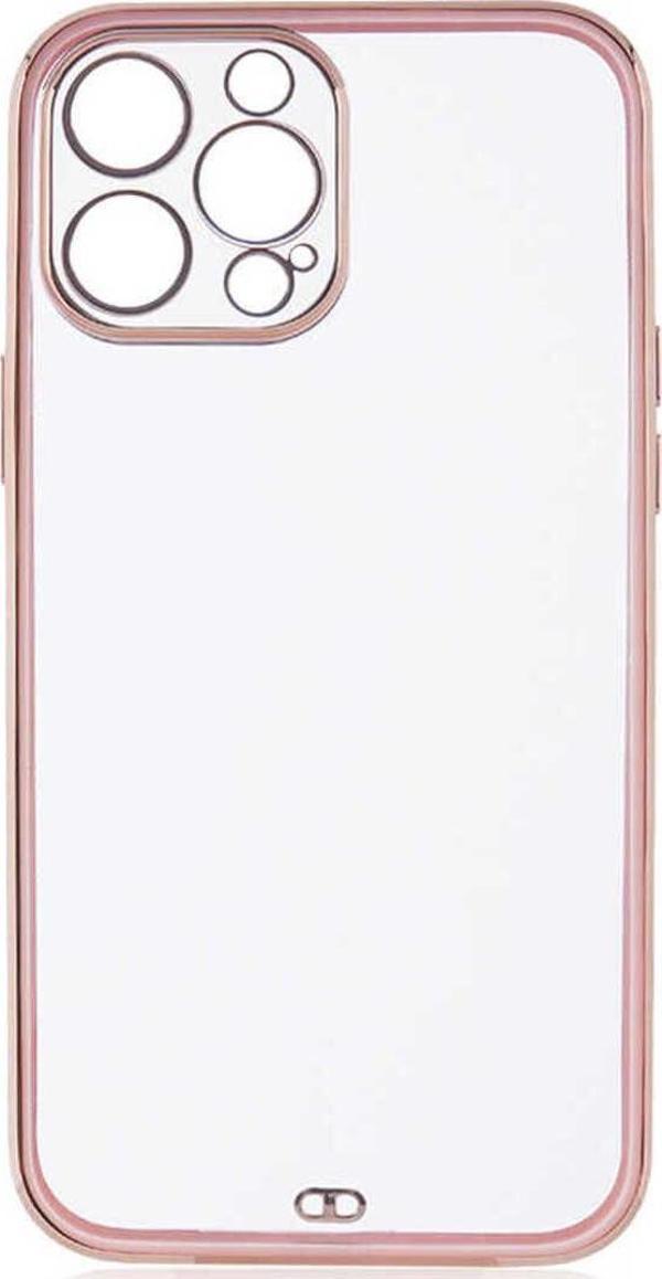 Lexroo İphone 12 Pro Max Uyumlu Zore Voit Clear Kapak-Pembe - Image 1
