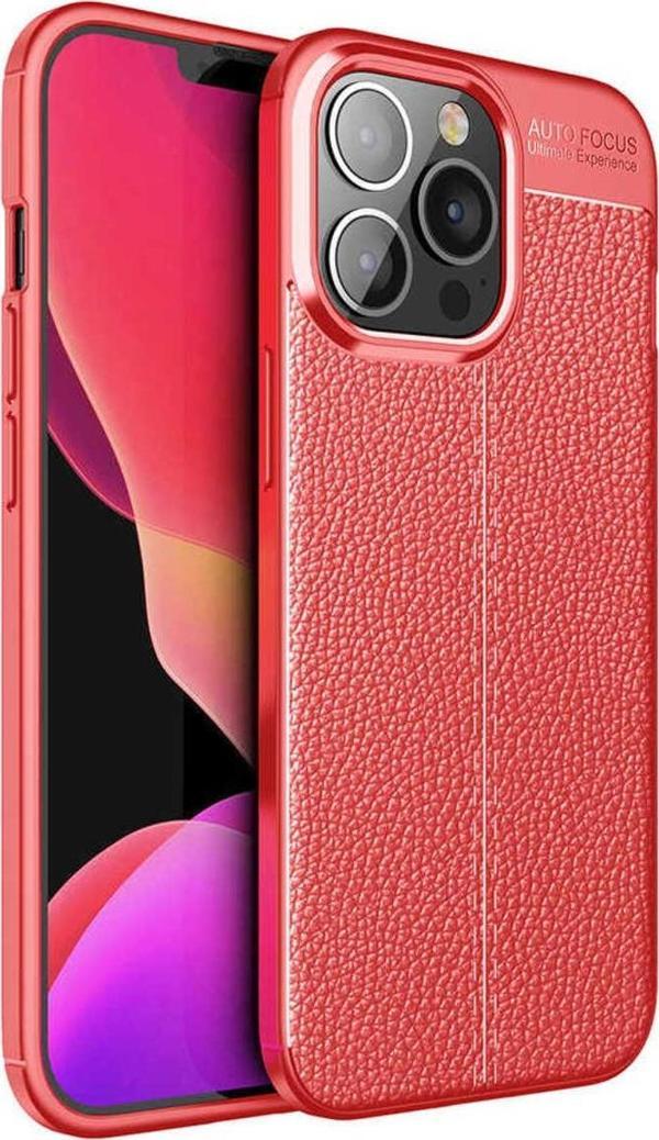 Kılıftech İphone 13 Pro Max Uyumlu Zore Niss Silikon Kılıf-Kırmızı - Image 1