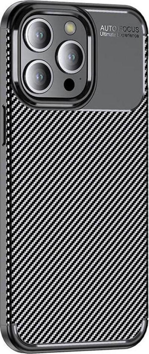 Kılıftech İphone 15 Pro Uyumlu Zore Negro Silikon Kılıf-Siyah - Image 1