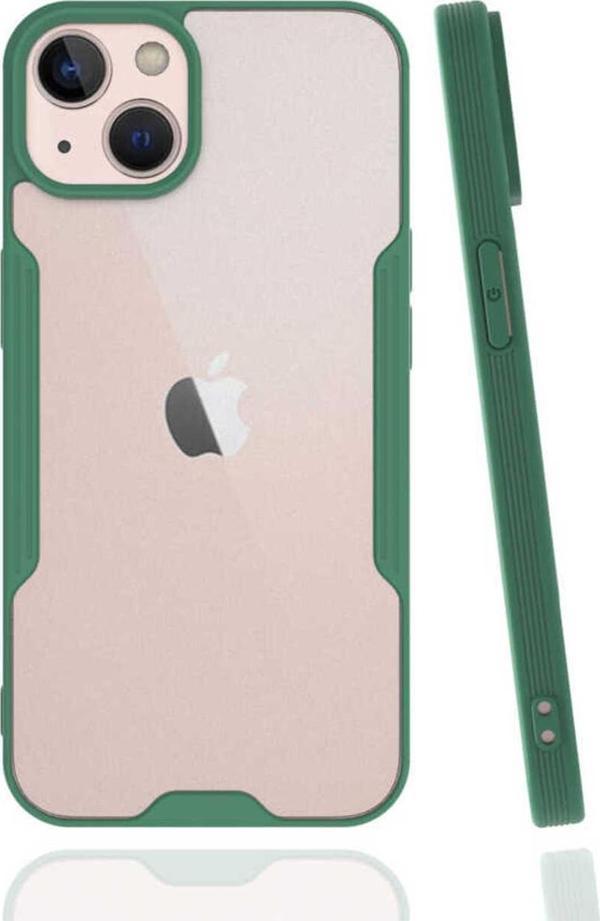 Zore İphone 13 Uyumlu Parfe Kılıf-Koyu Yeşil - Image 1