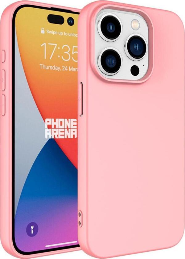 Zore İphone 15 Pro Uyumlu Lsr Lansman Kılıf-Pembe Açık - Image 1