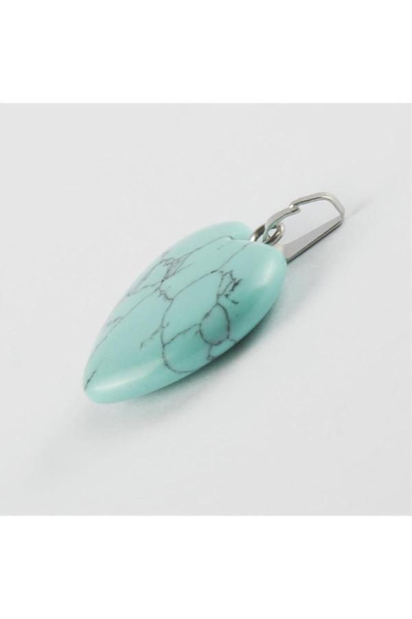 Avior Collection 2 Cm Kalp Figürü Turkuaz Doğaltaş - Image 1