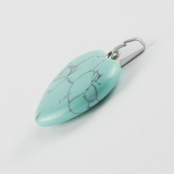 Avior Collection 2 Cm Kalp Figürü Turkuaz Doğaltaş - Image 1