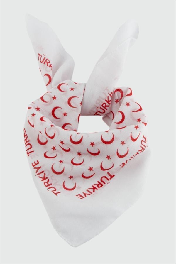 Avior Collection Ay Yıldız Desenli Bandana 50*50 - Image 1