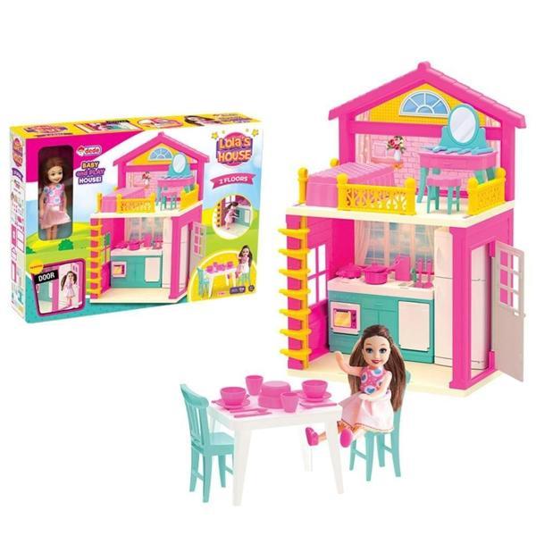 Lola'nın 2 Katlı Evi Aktivite Oyun Seti Kız Erkek Çocuk Oyuncak Eğitici Oyuncaklar - Image 1